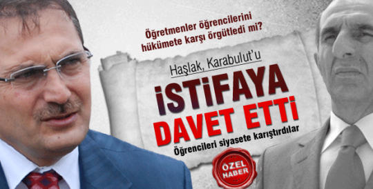 Haşlak, istifaya davet etti...