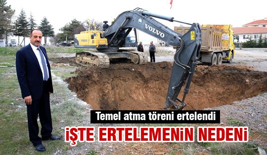 HASVAK Hastanesi Ek Binasının temel atma töreni ertelendi