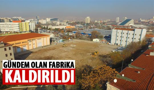 Havagazı fabrikası kaldırıldı