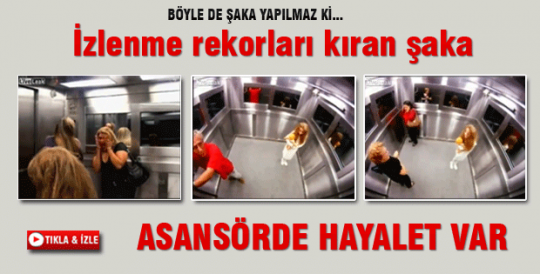 Hayaletli asansör şakası 