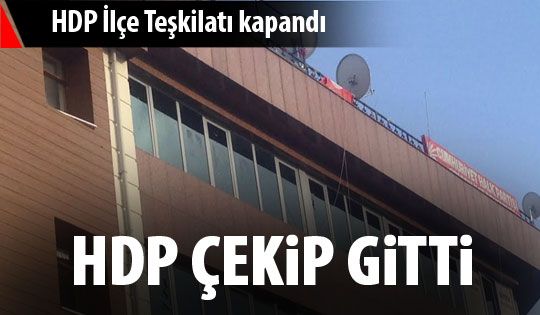 HDP'liler çekip gitti