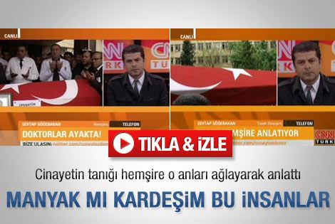 Hemşire cinayeti canlı yayında ağlayarak anlattı - Video