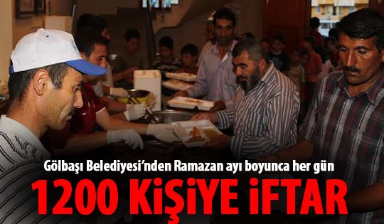 Her gün 1200 kişiye iftar