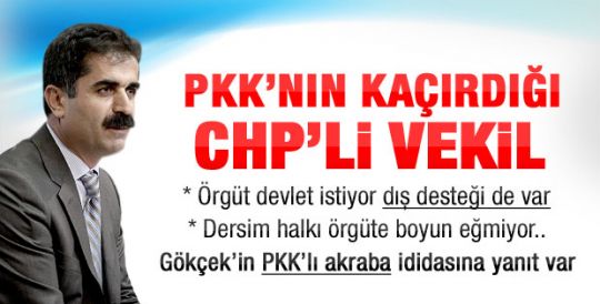 Hüseyin Aygün: Dersim PKK'ya boyun eğmiyor