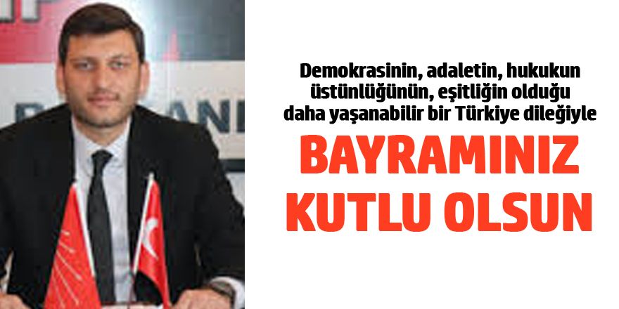 İbrahim Karaca'dan bayram mesajı