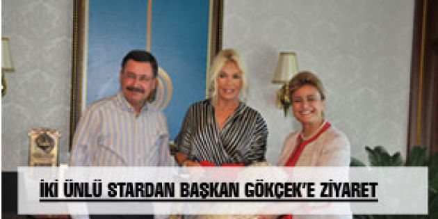 İKİ ÜNLÜ STARDAN BAŞKAN GÖKÇEK’E ZİYARET