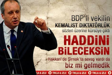 İnce BDP'li vekillere öyle sözler söyledi ki - Video