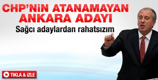 İnce: Sağa açılmaktan rahatsızım