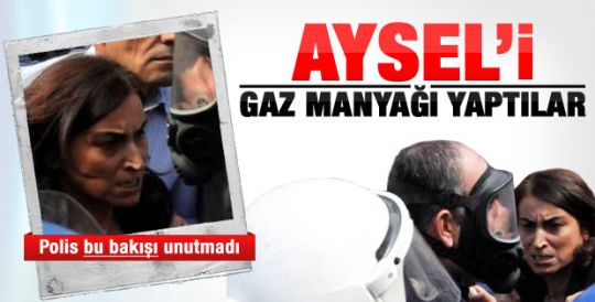 İstanbul Aksaray'da BDP'li vekillere biber gazı