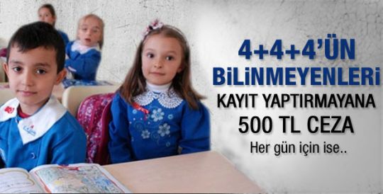 İşte 4+4+4 sisteminin bilinmeyenleri