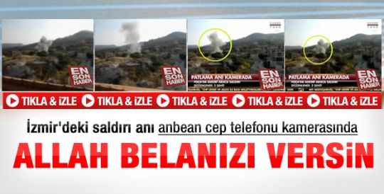 İzmir'deki saldırı anbean kamerada - Video 