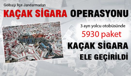 Kaçak sigara operasyonu