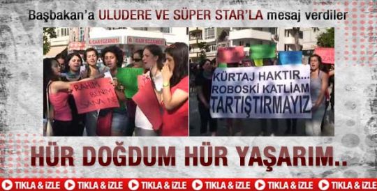 Kadınlardan Uludereli kürtaj eylemi-İzleyin