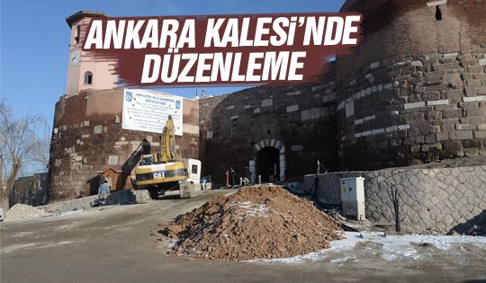 Kale önünde çalışma