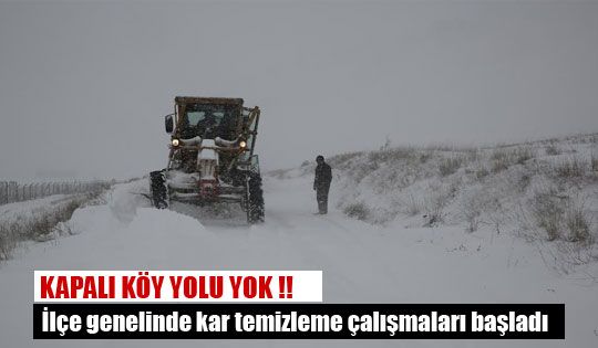 Kapalı Köy Yolu Yok !!