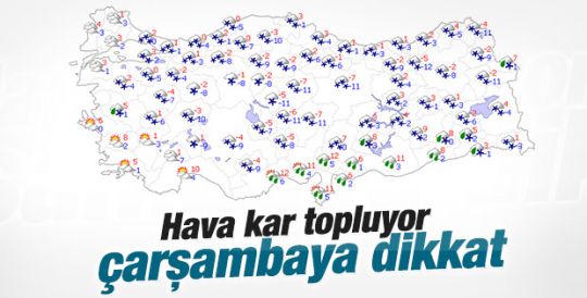 Kar dönüyor: 5 günlük haritalı hava raporu