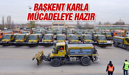 Karla mücadele araçları hazır