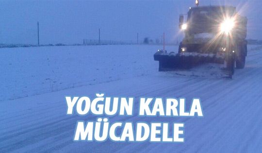 Karla mücadele sürüyor