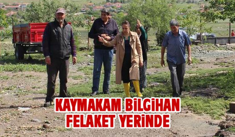 Kaymakam Bilgihan çizmelerini giydi köylüye koştu