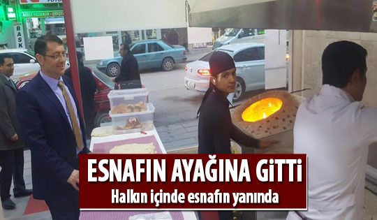 Kaymakam Esmer'den esnaf ziyareti