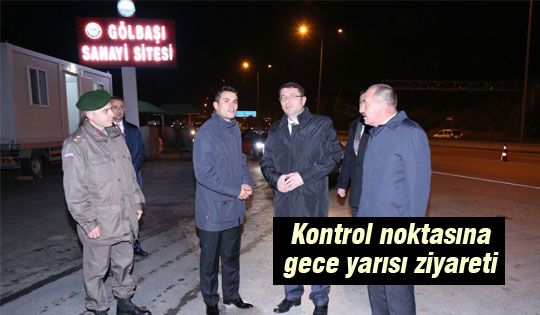 Kaymakamdan kontrol noktasına ziyaret