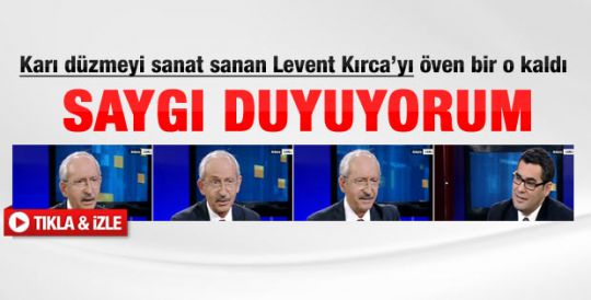 Kılıçdaroğlu: Levent Kırca'ya saygı duyuyorum