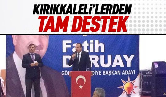 Kırıkkale'lilerden Duruay'a tam destek