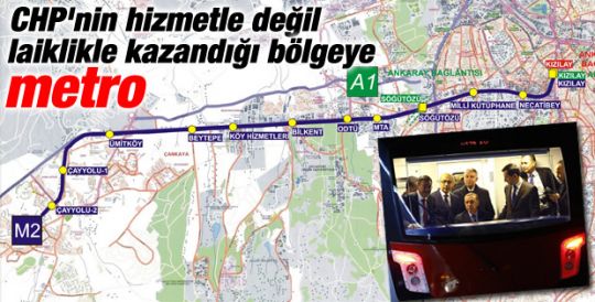 Kızılay-Çayyolu metrosu Başbakan'ın katılımıyla açıldı