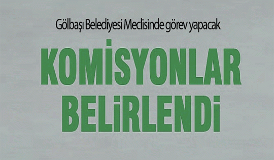 Komisyonlar belli oldu