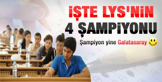 LYS şampiyonları belli oldu