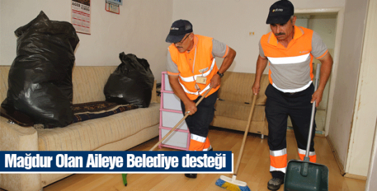 Mağdur Aileye Belediye Desteği