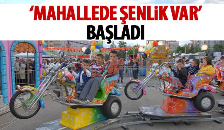 Mahallede şenlik var Altınpark'ta