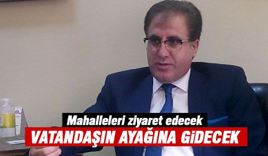 Mahallelere Kaymakam Şahin Aslan çıkarması..