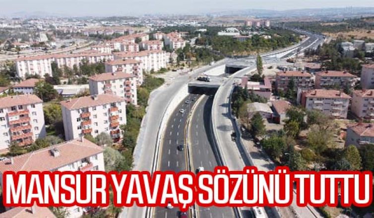 MANSUR YAVAŞ SÖZÜNÜ TUTTU: TÜRK KIZILAYI CADDESİ’NDEKİ KÖPRÜLÜ KAVŞAKLAR TRAFİĞE AÇILDI