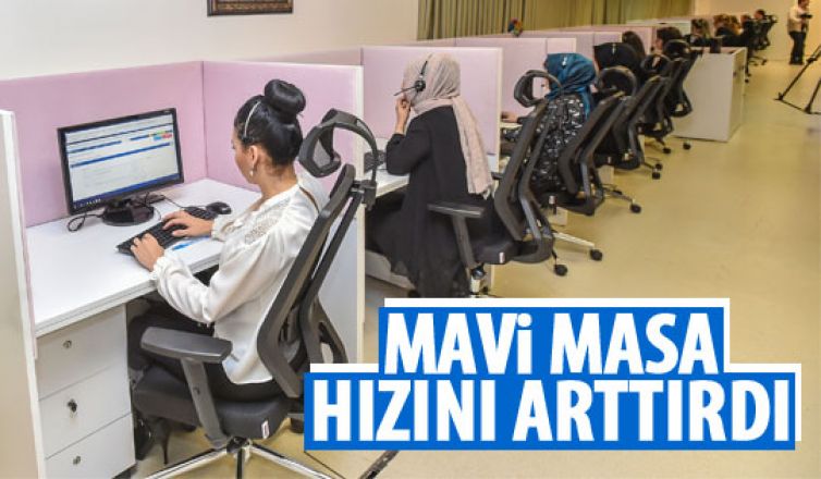 Mavi Masa'dan hızlı hizmet