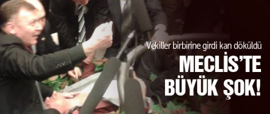 Meclis'teki vekil kavgasında kan döküldü