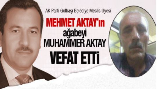 Mehmet Aktay'ın acı günü