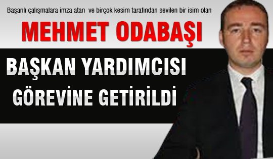 Mehmet Odabaşı, Başkan Yardımcısı oldu