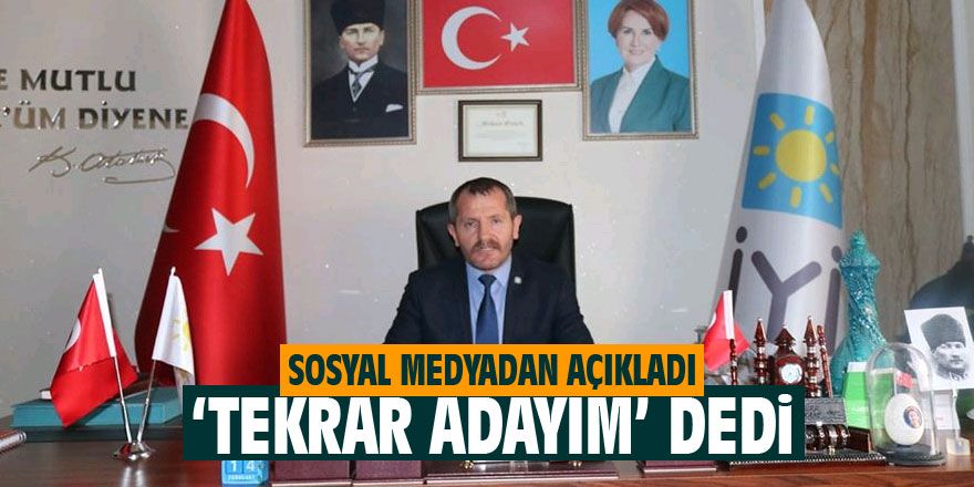 Mehmet Öztürk'ten adaylık açıklaması