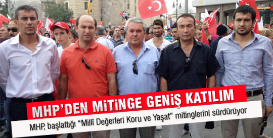 MHP Gölbaşı'ında, mitinge geniş katılım