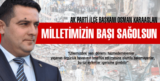  MİLLETİMİZİN  BAŞI  SAĞOLSUN