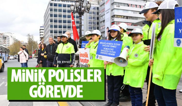 Mini  trafik polisleri görevde!