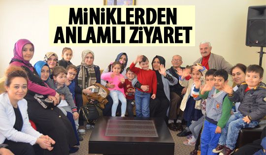 Miniklerden huzurevine ziyaret