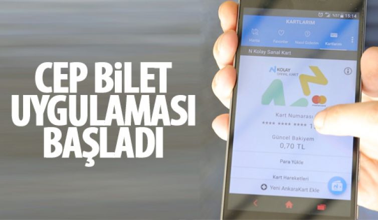 Mobil bilet dönemi başladı