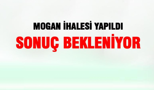 Mogan gölü ihalesi yapıldı