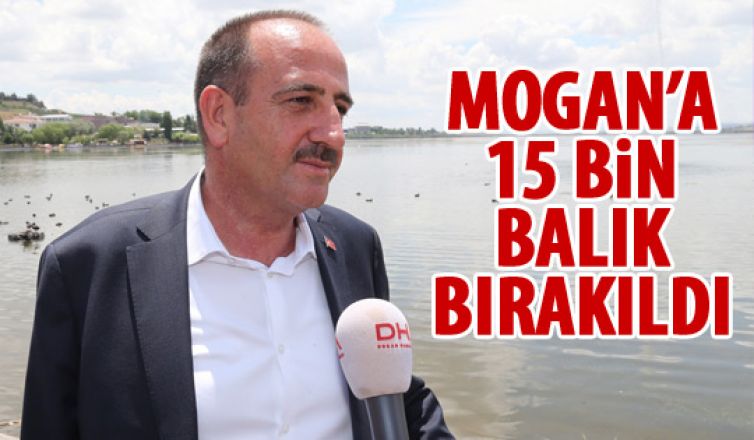 Mogan Gölü'ne balık bırakıldı