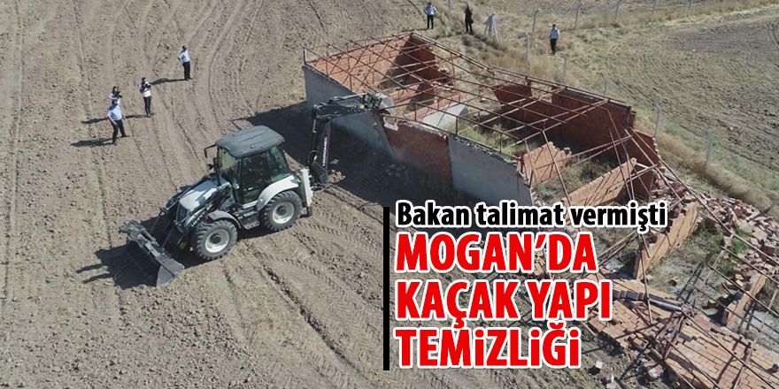 Mogan'da kaçak yapı temizliği