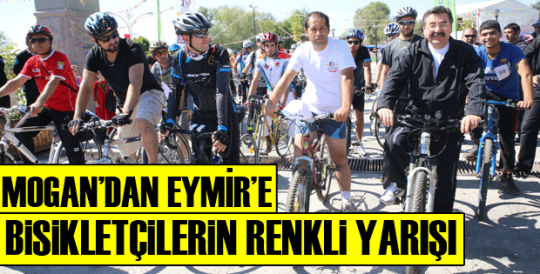 Mogan’dan Eymir’e  bisikletçilerin renkli yarışı 