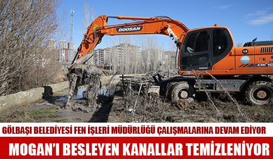 Mogan’ı Besleyen Kanallar Temizleniyor