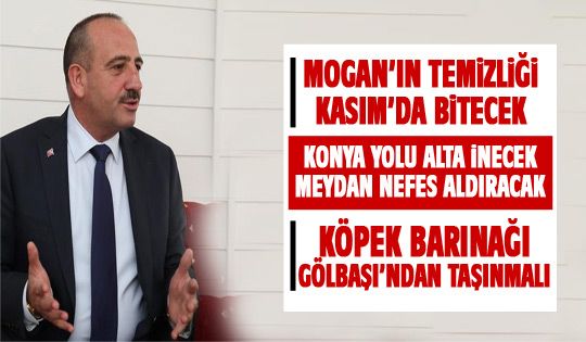 Mogan’ın temizliği kasımda bitiyor